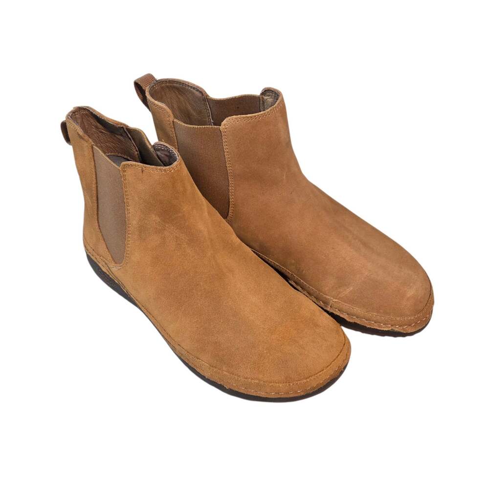 Chaco Paonia Chelsea Boots Women's sz 8 in Caramel Brown Waterproof Arch Support